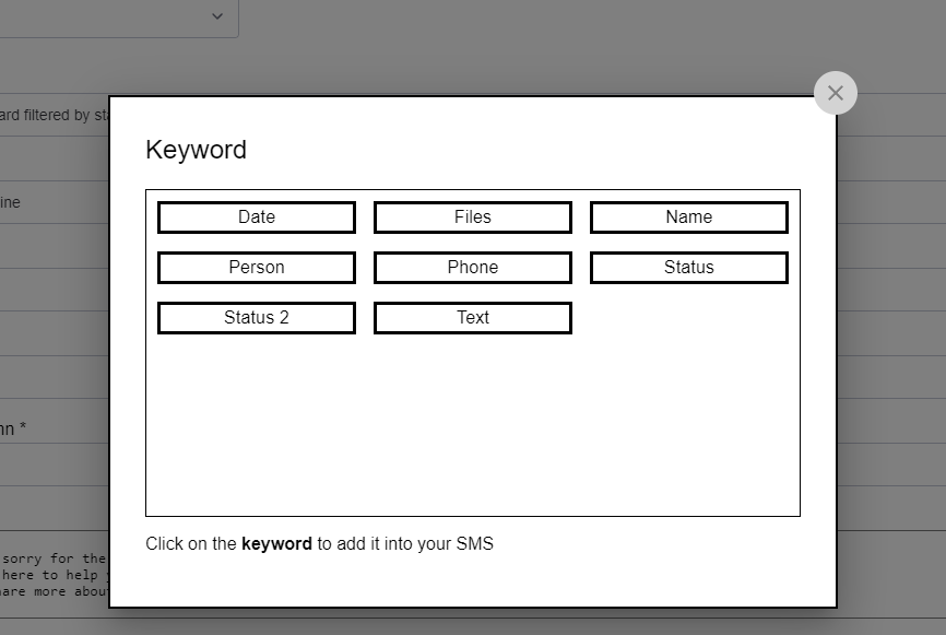 use dynamic values in mass text messages