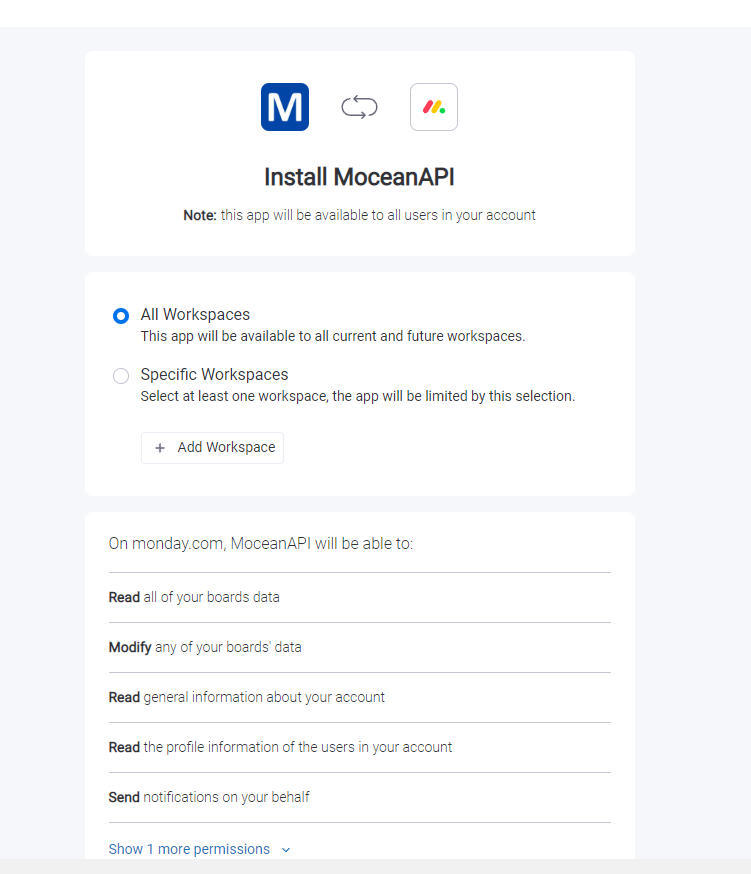 Install MoceanAPI SMS broadcast app