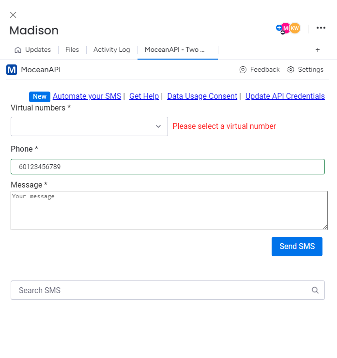 configuring monday app setting