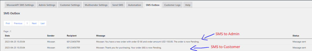 Send WooCommerce SMS Order Notification